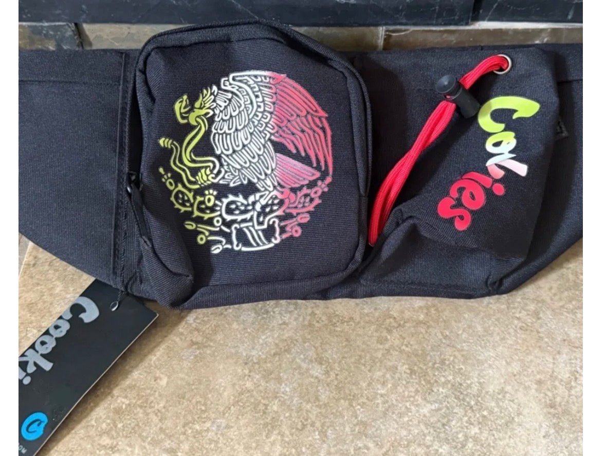 New Cookies SF La Raza Parker Shoulder Black Side Bag Pack Mexico