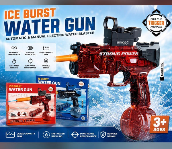 NEW Ice Burst Electric Water Gun Rechargeable Automatic Water Blaster