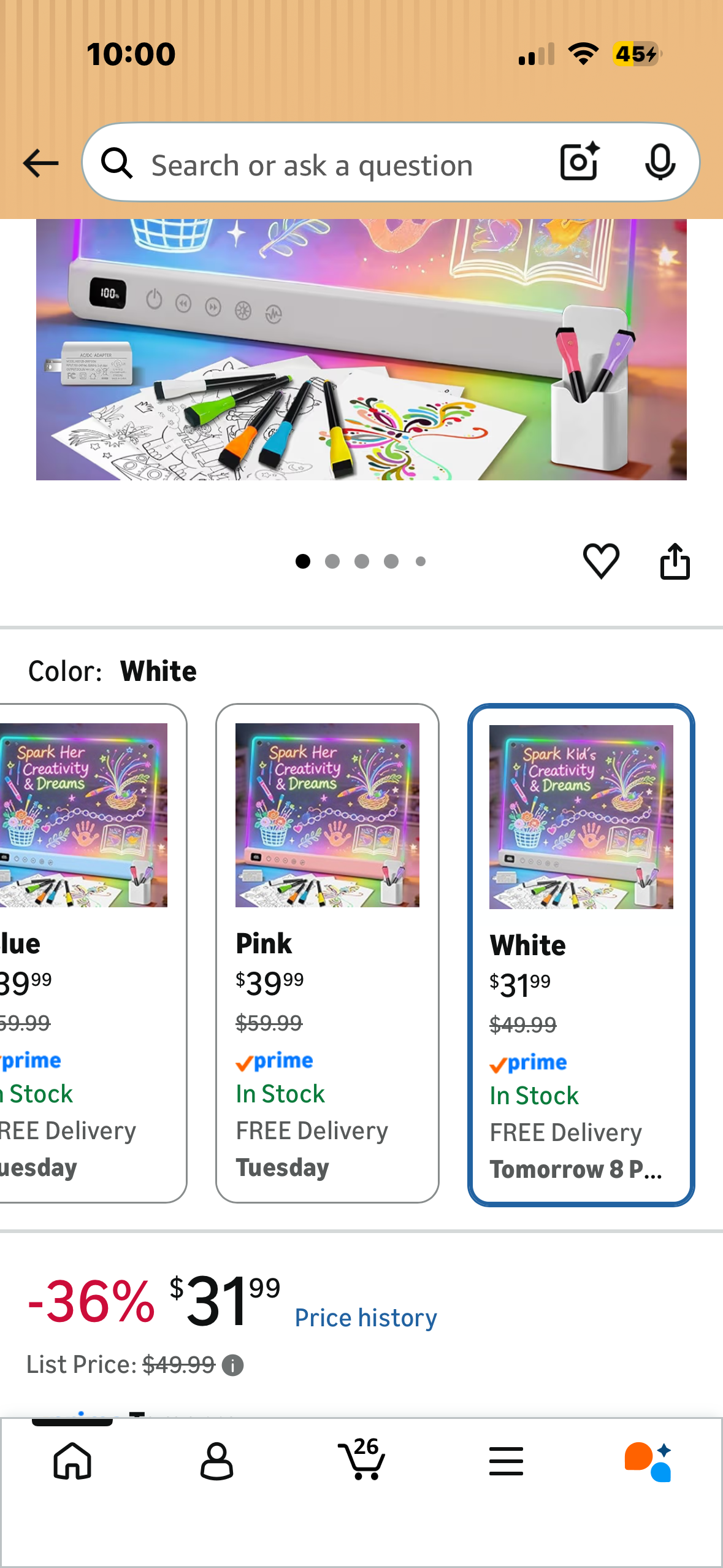 New LED Glow Drawing Board Creative Light Writing Pad